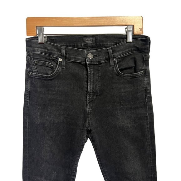 Citizens of Humanity Jeans Rocket Ankle High Rise Womens 29 Black Skinny Jeans - Picture 3 of 12